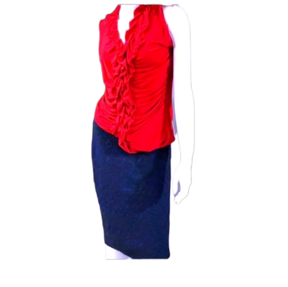 Michael Kors women's stretch pencil skirt midi New